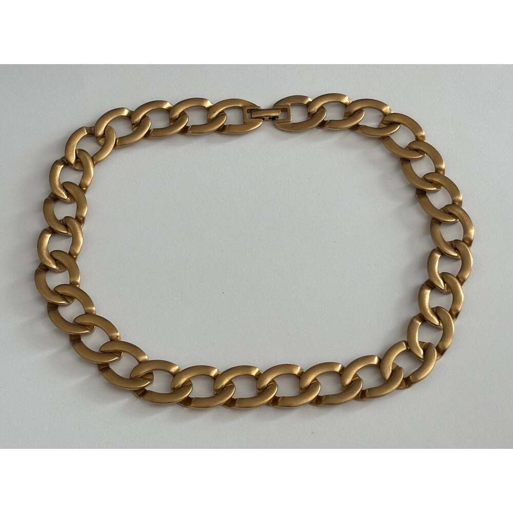 Vintage Monet Chunky Chain Statement Necklace